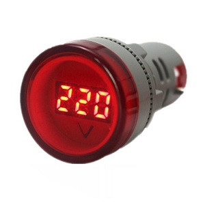 22mm AD16-22DSV LED Voltage Meter Indicator Light Red