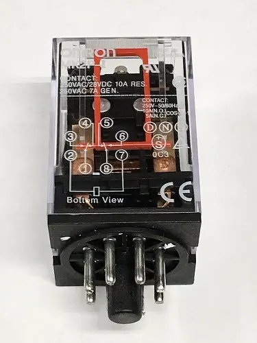 Omron MK2P-I AC 220V Relay 8-Pin 10A 250VAC