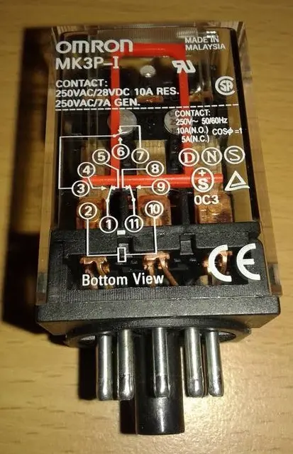 Omron MK3P-I DC 24V Relay 11 Pin 10A 250VAC