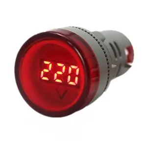 22mm AD16-22DSV LED Voltage Meter Indicator Light Red